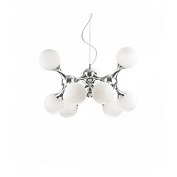 Ideal Lux Suspension Blanche NODI BIANCO 9 ampoules