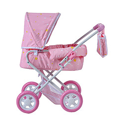 Olivia's Little World 'Twinkle Stars' Délux Poupée Poussette Rose OL-00011 pas cher