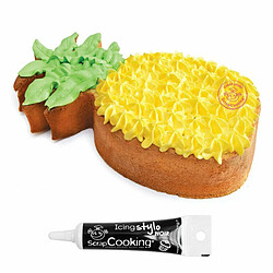 Scrapcooking Découpoir à pâtisserie inox XXL Ananas + Stylo de glaçage noir