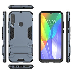 Coque en TPU garde cool avec béquille bleu pour votre Huawei Y6P