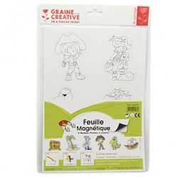 Graines Creatives feuille magnetique pirate