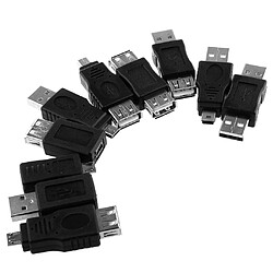 Acheter 10 En 1 USB Mini Usb 2.0 Adaptateurs Mâle à Femelle F/M Convertisseur Micro