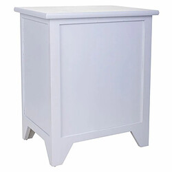 Table de Nuit Alexandra House Living Blanc 28 x 45 x 38 cm pas cher