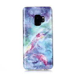 Wewoo Coque Fine Pour Galaxy S9 Motif de dessin coloré Fabrication IMD Étui de protection souple en TPU ciel bleu