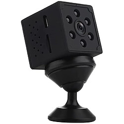 Chrono Caméra espion, mini caméra 4K HD Surveillance intérieure WiFi longue durée de vie de la batterie caméra de surveillance sans fil caméra espion vision nocturne détection de mouvement mini caméra(Noir)