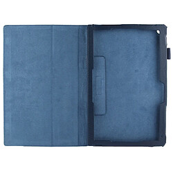 Wewoo Housse Étui bleu foncé pour Sony Xperia Tablet Z2 10.1 Litchi Texture en cuir avec support