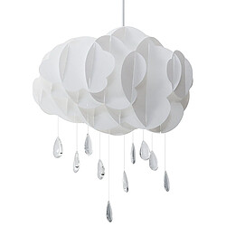 Beliani Lampe suspension blanche AILENNE