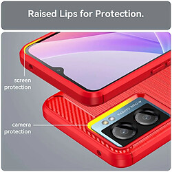 Avis Htdmobiles Coque pour Oppo A77 5G / A57 4G / 5G / Realme Narzo 50 5G - housse etui silicone gel carbone + verre trempe - ROUGE