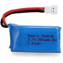 Lot de 3 Batteries Lipo 3.7V 380mAh pour Hubsan