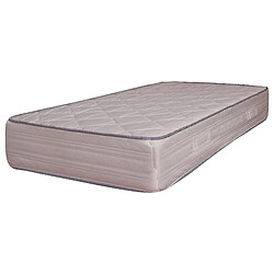 Alter Matelas orthopédique simple, Made in Italy, rembourrage en mousse de polyuréthane et fibre hypoallergénique, revêtement en tissu jacquard, cm 90x190h24, Blanc