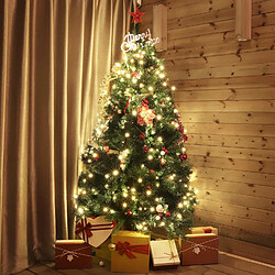 Salcar 180cm Sapin de Noël Artificiel, avec Support en métal Pin Arbre de Noel 580 Branches pour la Fête de Noël, matière PVC Artificielle Décoration fêtes Maison