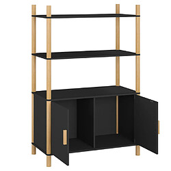 Acheter vidaXL Buffet haut Noir 80x40x121 cm Bois d'ingénierie