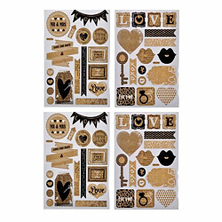 Paris Prix Lot de 2 Planches de Stickers Love Naturel