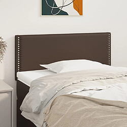 vidaXL Tête de lit Marron 100x5x78/88 cm Similicuir