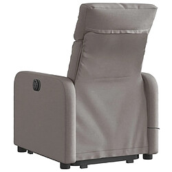 Acheter vidaXL Fauteuil inclinable de massage Taupe Tissu