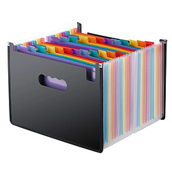 Wewoo Organisateur extensible de couleur pour classeur A4fournitures de bureau / portable professionnelTaille 33x23.5cmtaille 24 poches