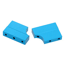 Acheter 2pcs bâti / support de moteur en aluminium pour pièces de mise à niveau de voiture 1:10 de HSP RC bleu