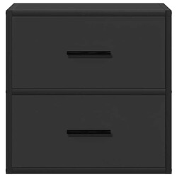 Acheter vidaXL Tables de chevet murales 2 pcs noir 40x31x39,5 cm