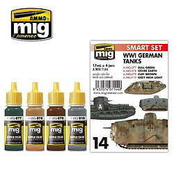 Mig Jimenez Ammo Peintures Wwi German Tanks Set