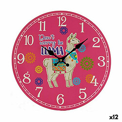 Gift Decor - Horloge murale Lama 33,8 cm (12 unités)