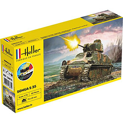 STARTER KIT Panzer Somua - 1:72e - Heller