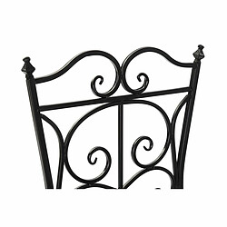 Chaise de jardin DKD Home Decor Noir Céramique Multicouleur Forge (39 x 50 x 93 cm)