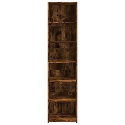 Avis vidaXL Buffet haut chêne fumé 45x41x185 cm bois d'ingénierie