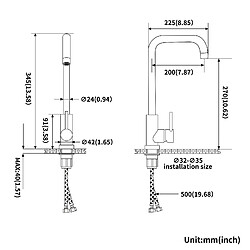 Acheter Auralum MAX Lonheo MAX Mitigeur de Cuisine, Robinet Evier Flexible Rotatif à 360°, Mitigeur Cuisine Acier Inoxydable avec Aérateur Démontable,Doré Brossé,7-Forme