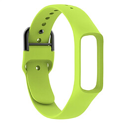 Wewoo Bracelet pour montre connectée Smartwatch avec en silicone couleur pure Galaxy Fit-e vert