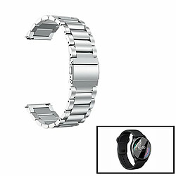 PHONECARE Kit Bracelet en Acier Stainless Lux + Outil+ Gel d'écran de Film protecteur Full Coque pour OnePlus Watch - Gris