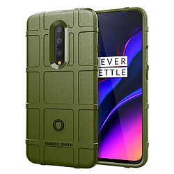 Wewoo Housse Coque de protection en siliconepleine couvertureantichocrobustepour Oneplus 7 vert armée