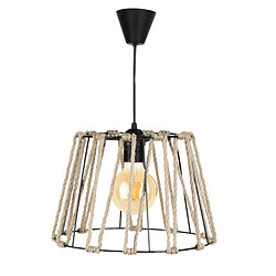 Helloshop26 Lustre lampe lumière suspendu suspension E27 hauteur 70 cm noir 03_0008817