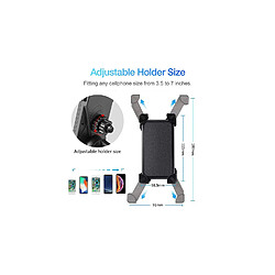 Acheter Forever BH-110 Support pour téléphone Portable/Smartphone, vélo Passif, Noir, X-Grip, 9 cm