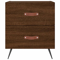 Avis vidaXL Table de chevet chêne marron 40x35x47,5 cm bois d’ingénierie