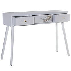 Console Alexandra House Living Blanc Doré Bois 107 x 78 x 30 cm