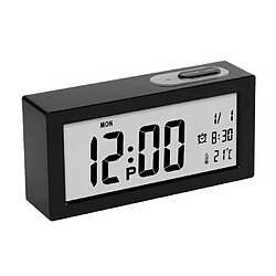 Wewoo Réveils Veilleuse automatique horloge électronique grand écran réveil rétro-éclairage réglable noir