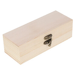 Boîte à Bijoux, Boîte pour Stockage et Rangement de Bijoux en Bois, Femme, Cadeau de Fête 17x5,5x5cm Boîte de Rangement en plastique carton bois