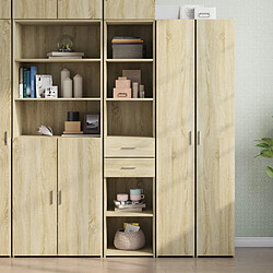 vidaXL Buffet haut chêne sonoma 40x42,5x185 cm bois d'ingénierie