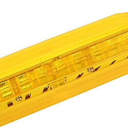 Wewoo Swan SW1020-2 10 Trous 20 Transparent et jaune Tons Harmonicas Instruments de Musique Diatonique Harpe