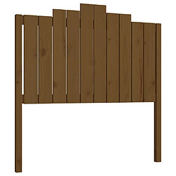 vidaXL Tête de lit Marron miel 106x4x110 cm Bois massif de pin