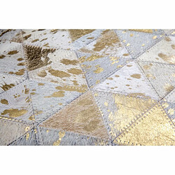 Avis Paris Prix Tapis Patchwork Fait Main Rocket Ivoire & Or 200 x 290 cm