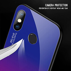 Avis Wewoo Coque Pour Xiaomi Redmi Note 5 Pro étui en verre de couleur dégradée bleu ciel