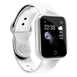 Wewoo Bracelet connecté Smartwatch I5 de 1,3 pouces avec écran couleur IPSrappel des appels de soutien / surveillance de la fréquence cardiaque / du sommeil / rappel sédentaires / Oxymètre blanc