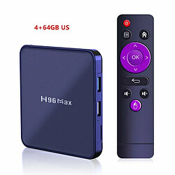 Avis H96 Max V12 Set-Top Box Android 12.0 Rk3318 5Gwifi Lecteur De Télévision Double Bande Avec Rc Blue Eu Plug 4 32Gb