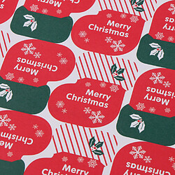 Avis 10 Feuilles (180pcs) Joyeux Noël Autocollants Papier Motif Chaussettes de Noël Stickers Étiquettes pour Noël Carte Cadeau Pâtisserie