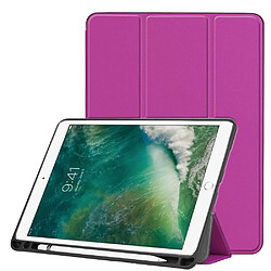 Etui en PU trépied pliable avec fente pour stylo violet clair pour votre Apple iPad Air 10.5 (2019)/Pro 10.5 pouces (2017)