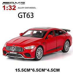 Universal Nouvelle 1: 32 Mercedes-Benz AMG GT63 modèle en alliage modèle voiture jouet moulée sous pression 6 portes ouvertes voiture éducative jouet enfant cadeau garçon | voiture jouet moulée sous pression(Rouge)