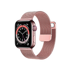 Eko Bracelet pour Apple Watch 38/40/41mm en acier inoxydable type milanais Rose