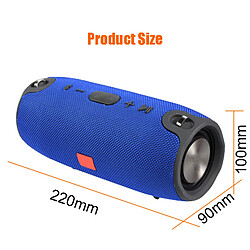 Acheter Universal Haut-parleur Bluetooth sans fil 40W radio FM étanche colonne portable subwoofer stéréo | haut-parleur portable (bleu)