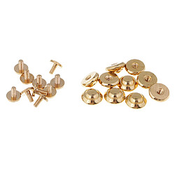 10pcs rivets en laiton vis clou pour accessoire de cuir style 12 x 5.5mm 4